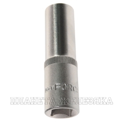 Головка торцевая 15мм 1/2" 12-гранная глубокая L=75мм ROCKFORCE RF-5497715 /1/10