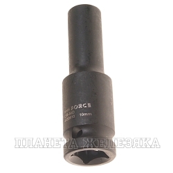 Головка торцевая 10мм 1/2" 6-гранная ударная удлиненная L=80мм ROCKFORCE RF-4458510 /1/10