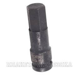 Головка-бита 19мм 1/2" 6-гранная ударная L=78мм ROCKFORCE RF-24407819MPB /1/180