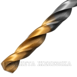 Сверло спиральное по металлу 6 x 93мм, Р6М5, Golden Tip // Denzel