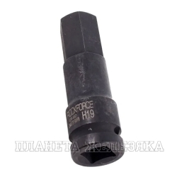 Головка-бита 19мм 1/2" 6-гранная ударная L=78мм ROCKFORCE RF-24407819MPB /1/180