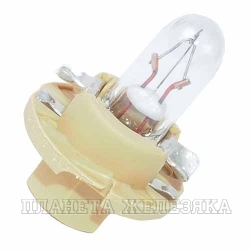 Автолампа 12V BX8.4d 1.5W OSRAM c бежевым патроном