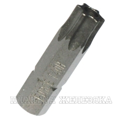 Бита TORX Т40H L=25мм 1/4" с отверстием FORCE