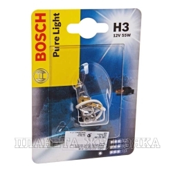 Автолампа 12V H3 55W PK22s BOSCH STANDART блистер