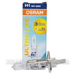 Автолампа 12V H1 55W P14.5s OSRAM ULTRA LIFE срок службы до 3-х лет