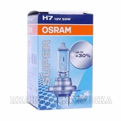 Автолампа 12V H7 55W PX26d OSRAM SUPER +30%