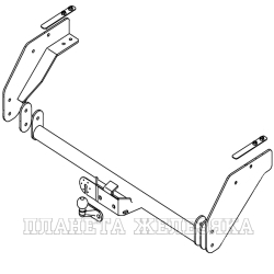 Фаркоп FORD Ranger 10.1999-2007/MAZDA B2500 4WD 1999-2006