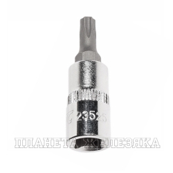 Головка-бита TORX T25Н 1/4" L=32 мм с отверстием JTC