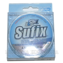 Леска плетеная Sufix Ice Braid Steel Gray 0.16мм 8,2кг 50м