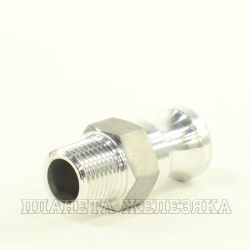 Камлок F ниппель BSP(M)1/2"(13мм) алюминий,наруж.резьба