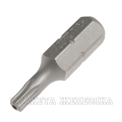 Бита TORX Т15H L=25мм 1/4" с отверстием JTC