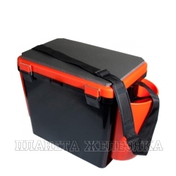 Ящик рыболовный зимний FishBox 1-секц. оранж. 19л