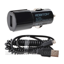 Устройство зарядное для мобильных устройств ROBITON App04 Car Charging Kit 2.4A iPhone/iPad 12-24V