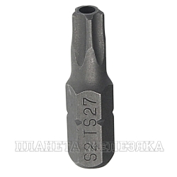 Бита TORX PLUS TS27H (IPR27) L=25мм 1/4" 5 лучей с отверстием JTC