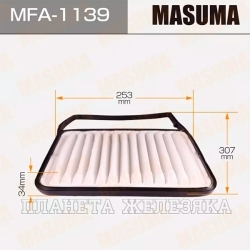 Фильтр воздушный (элемент) DAIHATSU Materia,Terios 1.3,1.5 05> MASUMA