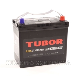 Аккумулятор TUBOR Asia Standart 50А/ч B24L обратная полярность пуск.ток 450A