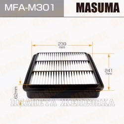 Фильтр воздушный (элемент) MITSUBISHI Pajero Sport2(KH4W),L200 (KA4T) MASUMA