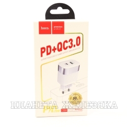 Устройство зарядное для мобильных устройств Hoco C58A Type-C QC3.0 белое