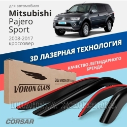 Дефлектор MITSUBISHI Pajero Sport2(KH8W) (с 2008г) окна двери 4шт