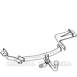 Фаркоп KIA Sorento IV/ Hyundai Santa Fe restyle 2020- б/элект. ORIS