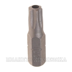 Бита TORX Т30H L=25мм 1/4" с отверстием ROCKFORCE