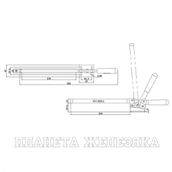 Зажим горизонтальный усилие 225кг UMC-203FLL