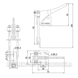 Зажим стягивающий усилие 150кг UMC-40324