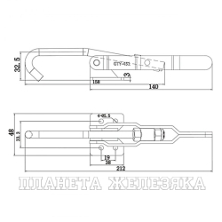 Зажим стягивающий усилие 160кг UMC-451