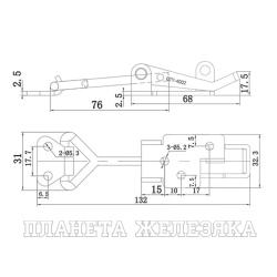 Зажим стягивающий усилие 180кг UMC-4002