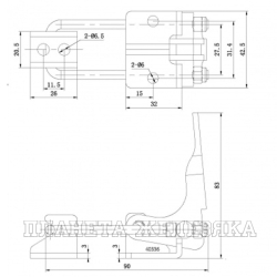 Зажим стягивающий усилие 190кг UMC-40336