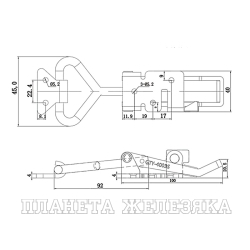 Зажим стягивающий усилие 300кг UMC-4003S