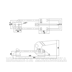 Зажим стягивающий усилие 650кг UMC-40870