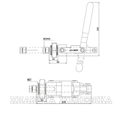 Зажим шатунный усилие 300кг UMC-36224