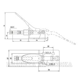 Зажим шатунный усилие 045кг UMC-301A