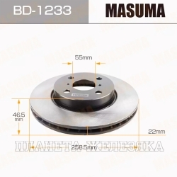 Диск тормозной TOYOTA Yaris (06-) передний MASUMA (к-т 2шт)