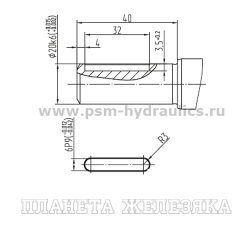 Гидронасос 310серия 12см3 правый (ISO 3019/2 4отв, вал шпонка ф20k6) PSM