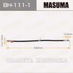 Шланг тормозной (L=590мм, (Г)М10-(O)М10) TOYOTA Avensis(T25), передний правый MASUMA