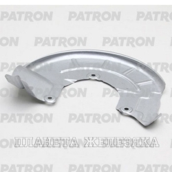 Кожух SKODA Rapid 13-18,Fabia 09-18,VW Polo V 10-18 тормозного диска передний прав.PATRON