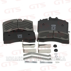 Колодки тормозные BPW дисковые (211x115x30) (4шт.) GTS Spare Parts