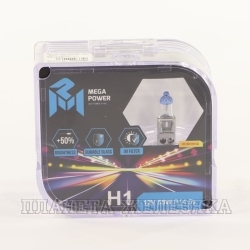 Автолампа 12V H1 55W P14.5s MEGAPOWER +50% БОКС (2шт.)