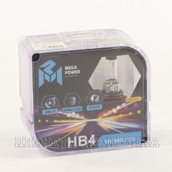 Автолампа 12V HB4 55W P22d MEGAPOWER БОКС (2шт.) Long Life