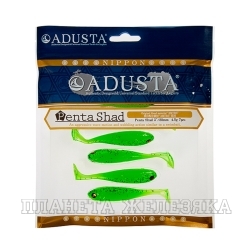 Виброхвост ADUSTA Penta shad 2" 114 Green Chart Seed Shiner