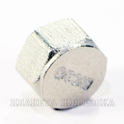 Заглушка F3/8" 6-гр, никелированная латунь RVC