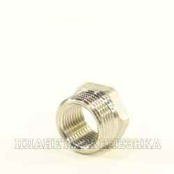 Футорка M3/4"-F1/2" никелированная латунь STOUT