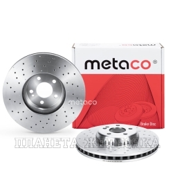 Диск тормозной MERCEDES W205 13-,W213 16- перфорированный (к-т 2шт) METACO