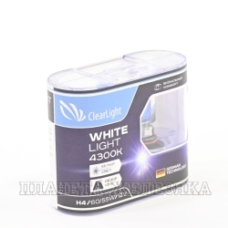 Автолампа 12V HB3 60W P20d CLEARLIGHT WhiteLight 2шт