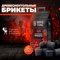 Брикеты древесноугольные Briq Coal 2,5кг