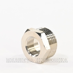 Футорка M3/4"-F3/8" никелированная латунь MASTERPROF