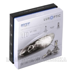 Автолампа 12V H7/H18 22W 2200Lm 6000K PX26d LUXOPTIC MTF 2шт