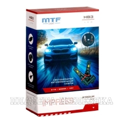 Автолампа 12V HB3 21W 2100Lm 6000K P20d IMPRESS MTF 2шт